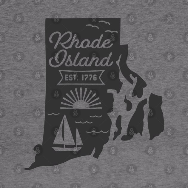 State of Rhode Island Graphic Tee by MN Favorites